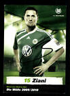 Karim Ziani  Autogrammkarte VFL Wolfsburg 2009-10 Original Signiert