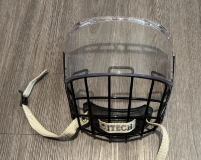 Itech M90 Type 1 Combo Deluxe W/ Chin Strap Hockey Helmet Face Shield/Cage Sz L - Image 1 of 4