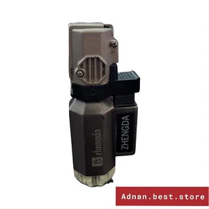 1 pcs vintage black silver lighter gas zhengda brand - Picture 1 of 3