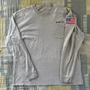 Zync Delta Gray Long Sleeve USA Patch Men's Sweater Sz 2XL - Picture 1 of 12