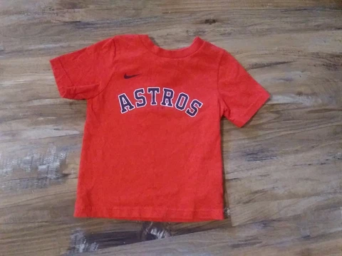 MLB Houston Astros Nike Alex Bregman #2 Jersey T-shirt Youth Toddler 2T Orange Cover