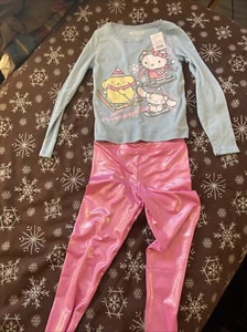 Hello Kitty and Friends By Sanrio Girls Long Sleeve Shirt & Pants Outfit NWT - Picture 1 of 6
