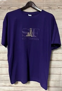 Vintage Gildan San Francisco Golden Gate Bridge Embroidered Women’s XL Shirt - Picture 1 of 4
