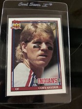 1991 Topps Desert Shield Indians CORY SNYDER 323 Sharp Corners&Surface Centered