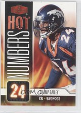 2006 Flair Showcase Hot Numbers Champ Bailey #HN8 HOF
