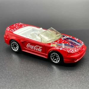 Matchbox Coca-Cola 1999 '99 Ford Mustang Convertible Car Red Diecast 1/61 Scale - Picture 1 of 8