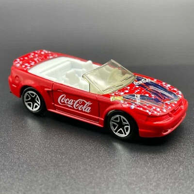 Matchbox Coca-Cola 1999 '99 Ford Mustang Convertible Car Red Diecast 1/61 Scale - Image 1 of 4