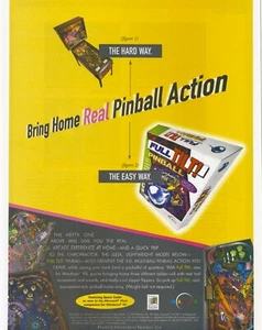 Full Tilt! Pinball Print Ad/Poster Art PC Big Box - Picture 1 of 2