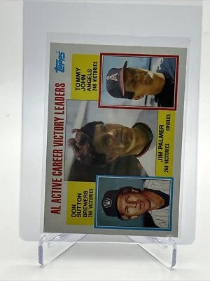 1984 Topps AL Active Career Victory Leaders Card #715 QUASE PERFEITO-ESTADO PERFEITO FRETE GRÁTIS - Imagem 1 de 3