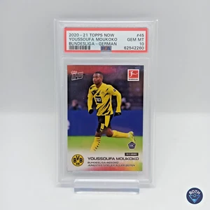 PSA 10 Youssoufa Moukoko BVB Rookie Mint Bundesliga 2020-21 TOPPS NOW #45 - Picture 1 of 2
