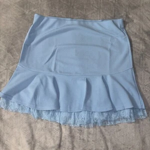 JayJay Company Women's Basic Mini Skirt - Size XL - Sky Blue - Picture 1 of 5