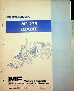 Original Massey Ferguson Parts Manual Catalog MF 225 Loader - Picture 1 of 2