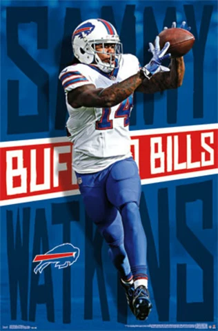 NFL Sammy Watkins Buffalo Bills 22" x 34" Sports Poster NEW Cover