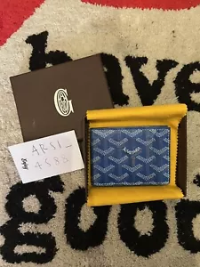 NWT Goyard Slot Wallet Victoire Companion - Royal Blue | STOCKX = £973 - Picture 1 of 6