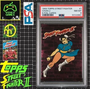 1993 Topps Street Fighter II Foil Card - #1 Chun-Li - PSA 8 NM-MT - Bild 1 von 4