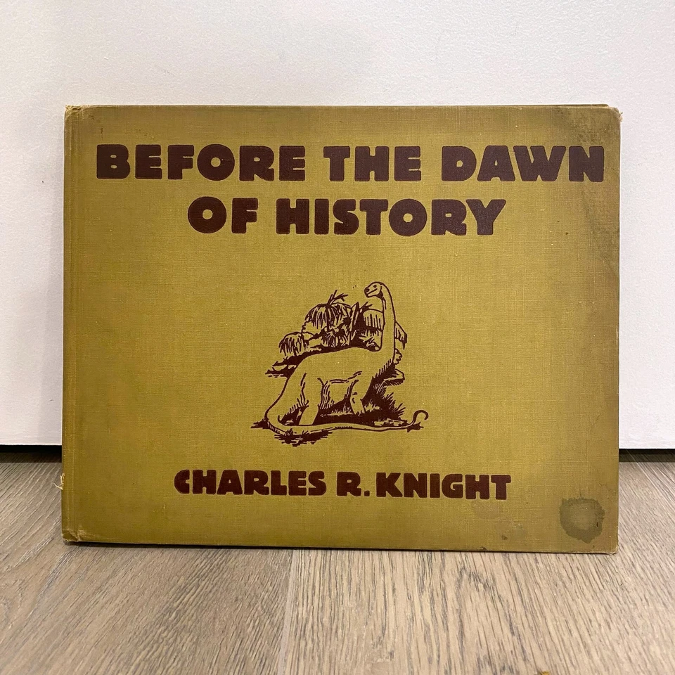 Rare VTG Hardcover Book Before The Dawn of History by Charles Knight illustrated - Image 1 of 4