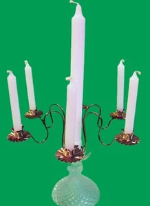 2 Vintage Vincent Lippe Corp Expandable Candle Holder Candelabra Holds 7 Candles - Bild 1 von 8