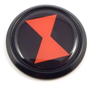 Black Widow spider Black Round Flag Car Decal Emblem bumper 3D Sticker1.85" - Foto 1 di 2