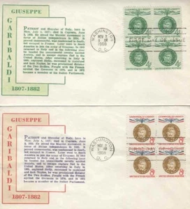 1168/1169   4c & 8c  GIUSEPPE GARIBALDI - Von Ohlen  set of 2 - Picture 1 of 1
