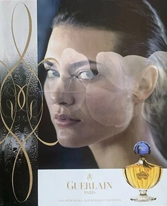 1998 GUERLAIN Paris Perfume SHALIMAR Shalom Harlow Photo Original PRINT AD - Picture 1 of 1