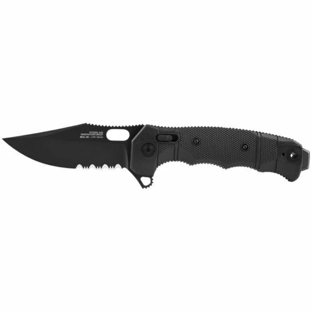 SOG Seal XR Serrated Knife - Black (12-21-05-57)
