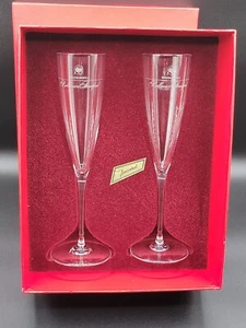 RARE "BACCARAT" Crystal 1980's Boxed Set 2 Champagne Bellevue-Stratford Hotel - Bild 1 von 10