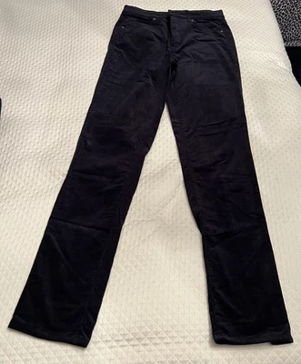 Pantalones para mujer Talbots azul índigo pana pierna recta talla 8 largos usados en excelente estado Foto 1 de 4