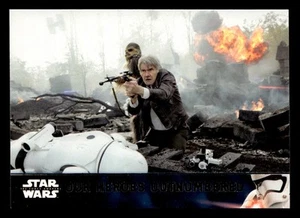 Our Heroes Outnumbered 2016 Topps Star Wars The Force Awakens Series 2 #69 - Picture 1 of 2