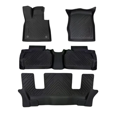 Premium All Weather Floor Liners For 6 Seat 2020-2024 Ford Explorer Use - Image 1 of 4