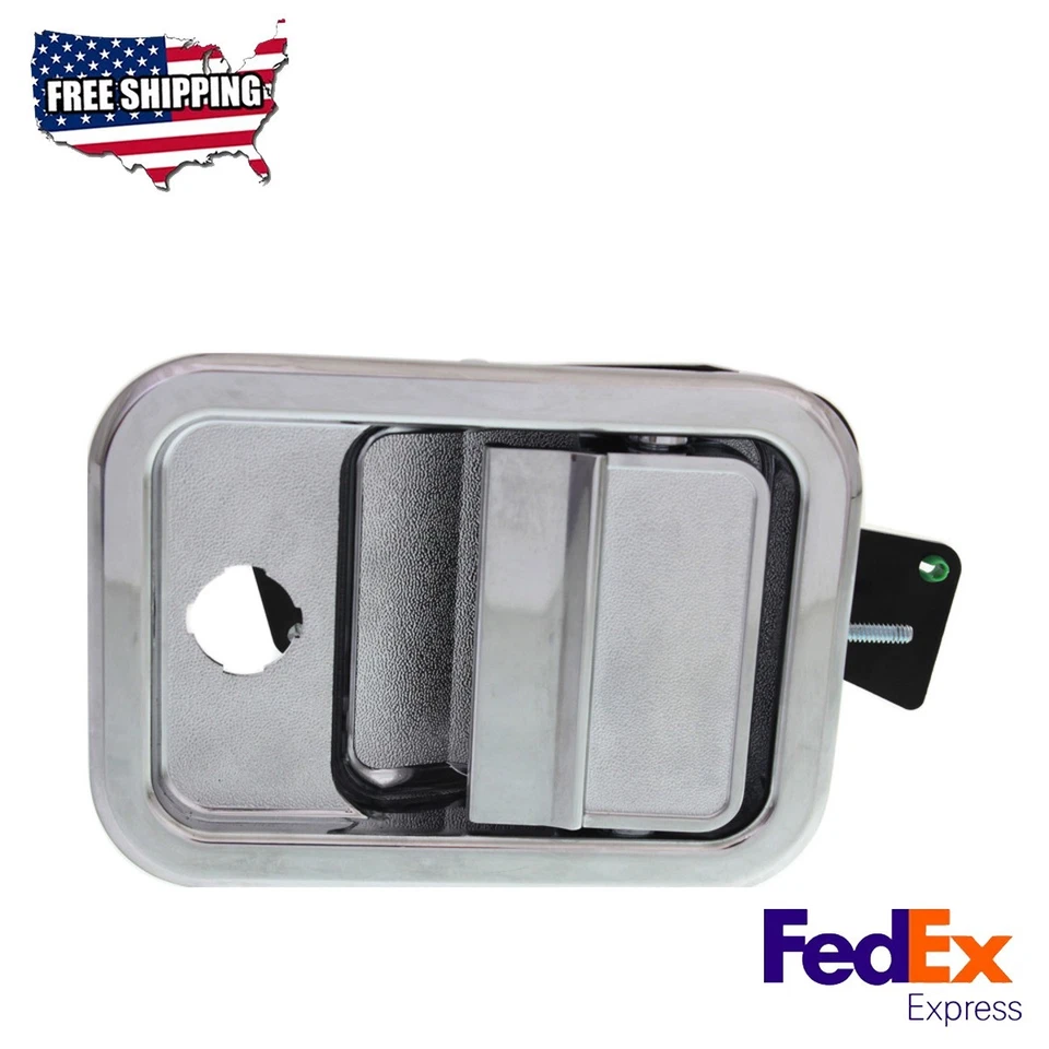 Manija de puerta exterior cromada lado del conductor delantero se adapta a 03-14 Freightliner Columbia Foto 1 de 4