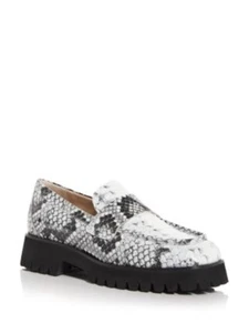 FREDA SALVADOR Womens White Crock 1" Platform Notched Hana Loafers Shoes 6.5 - Picture 1 of 11