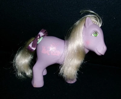 Rose: My Little Pony Vintage Happy Tails Pony Romper #6 EXCELLENT tail works G1 - Image 1 of 4