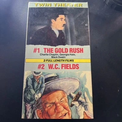 Charlie Chaplin, The Gold Rush & W.C. Fields 3 Short Films - Twin Theater  VHS - Image 1 of 2