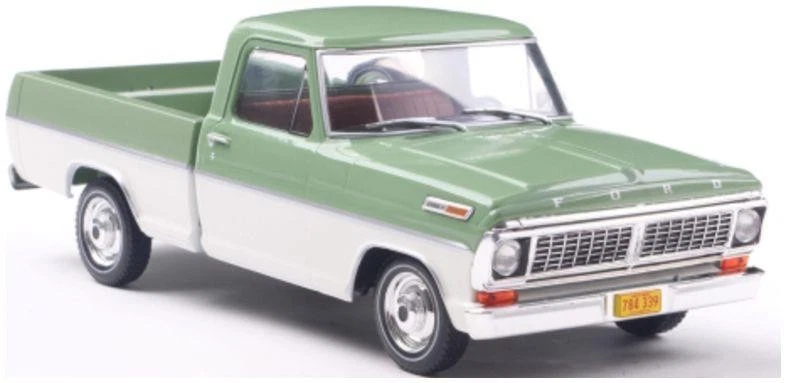 Camioneta Ford F-100 1970 Whitebox escala 1:24 verde/blanco Foto 1 de 1