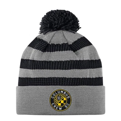 Columbus Crew SC MLS Adidas Grey Unisex Adults Pom Pom Beanie - Image 1 of 2