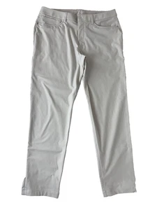 Neu ohne Etikett lululemon Herren ABC Hose schmale Passform 5 Taschen Warpstreme 35 elfenbeinfarben - Bild 1 von 7