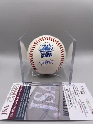 Harold Baines Firmado 1991 Juego de Estrellas Béisbol Beckett Certificado de Autenticidad con Cubo L1 Foto 1 de 4