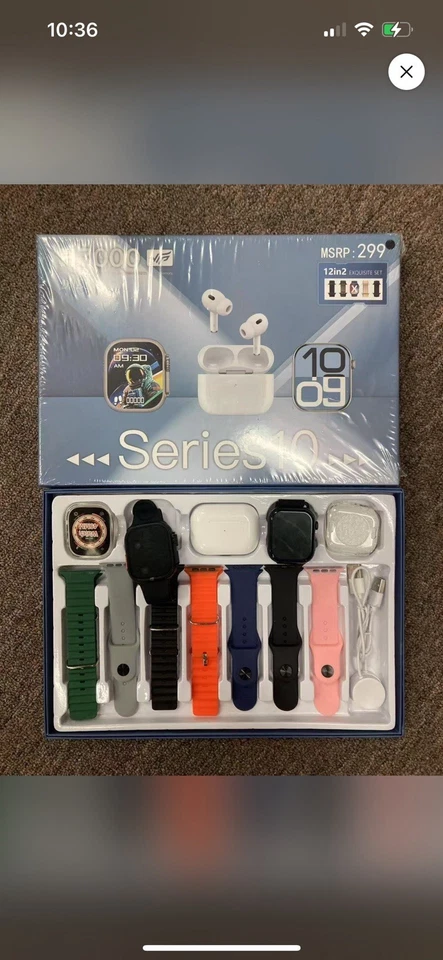 Watch And Earbuds  Two Watches Brand New not Apple But Will Work With All - Image 1 of 1