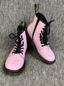 Dr Martens Doc’s Pink Boots 1460J Zips Children’s Youth UK Size 13 WORN ONCE - Picture 1 of 20