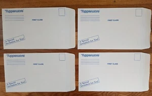 4 Vintage Tupperware Envelopes - 1986 - Bild 1 von 4