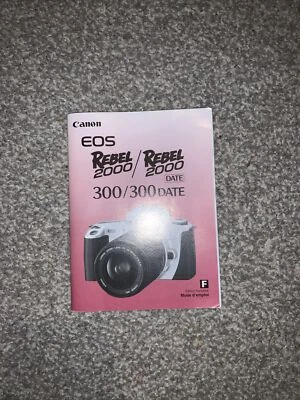 Original 1999 Canon EOS Rebel 2000/EOS 300 Full French Instruction Manual VGC - Image 1 of 3