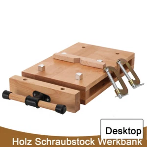 Tragbare Holzwerkbank Mini Werkbank Hobelbank Mobil Schraubstock Holz Werkbank - Bild 1 von 24