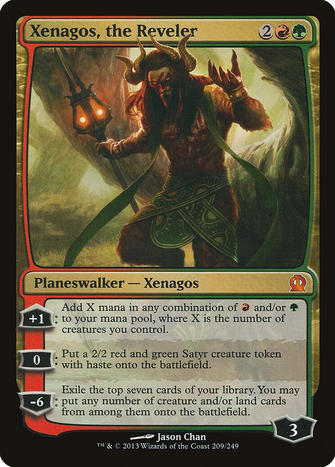 Xenagos, the Reveler Theros NM Red Green Mythic Rare MAGIC MTG CARD ABUGames - Image 1 of 1