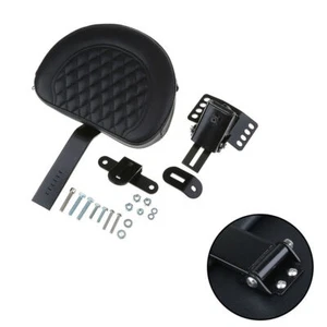 Backrest Driver Rider Pad Detachable Fits For Harley Touring Road King 1999-2013 - Picture 1 of 12