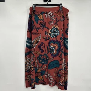 Coldwater Creek Skirt Women’s Sz PXL Rust Sweater Knit Boho Cottagecore Western - Picture 1 of 8