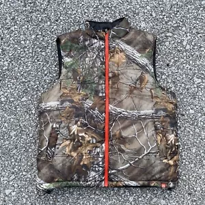 American Outdoorsman Vest Mens XL Brown Camouflage Realtree Hunting Reversible - Picture 1 of 15