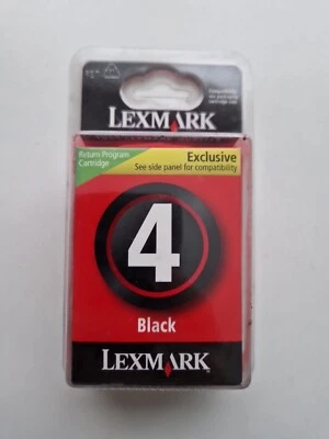 LEXMARK 4 Genuine Black Ink Cartridge - Original Lexmark 4! - Image 1 of 4