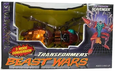 Transformers Beast Wars Transmetals Scavenger Kenner Vtg 1997 New w Failed Tapes - Image 1 of 4