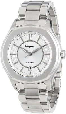 Reloj suizo automático con fecha Ferragamo FQ1040013 Lungarno de acero inoxidable para hombre Foto 1 de 2
