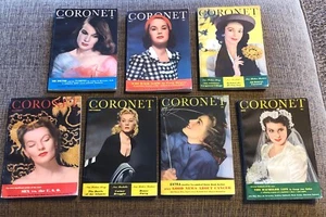 Vintage Coronet Magazine Lot of 7 Issues 1941 - Picture 1 of 8